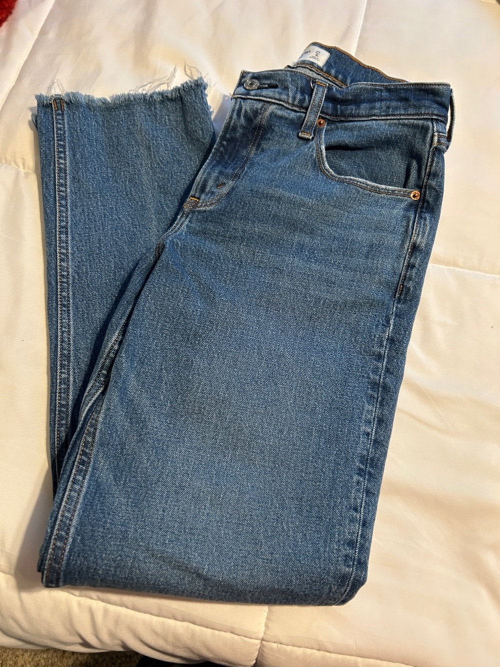 Abercrombie & Fitch Medium Wash Straight Leg Jeans